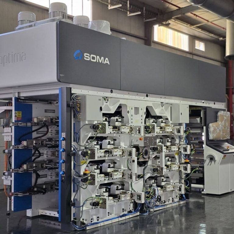 הרכבת מכונת דפוס חדשה של SOMA – פלקסופרינט